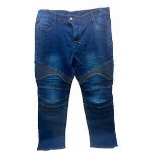 Mens Motorcycle Pants Motorbike Stretch‎ Panel Aramid Protection Lining Sz-4X/40